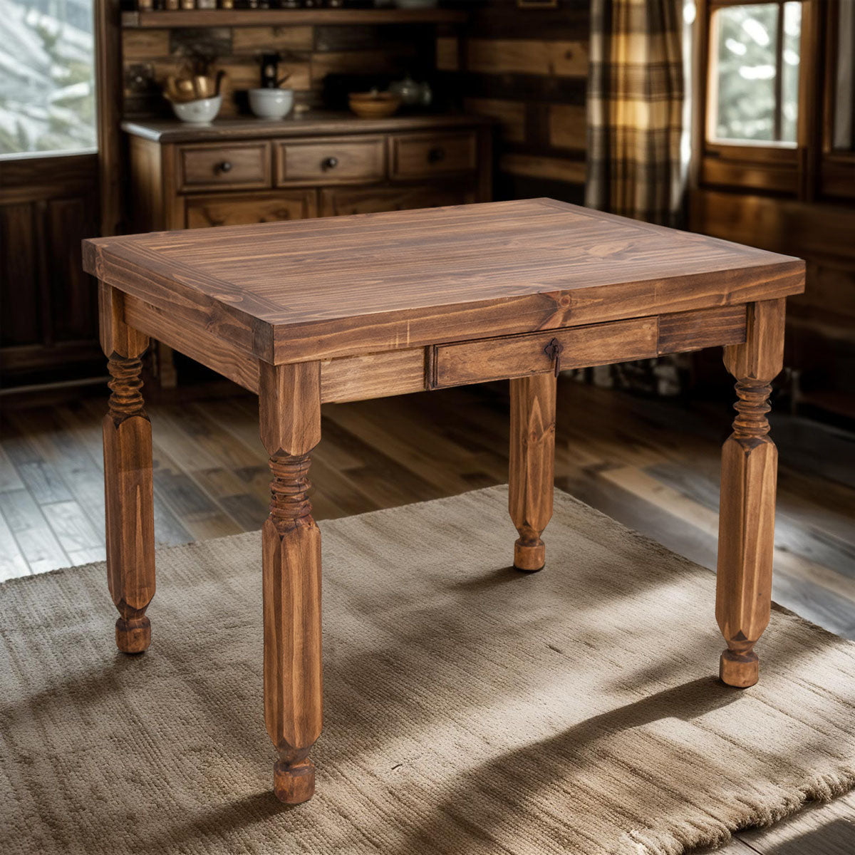 Hillcrest Dining Table - Brown