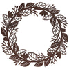 Leafy Metal Wreath Wall Art