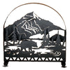 Bear Mountain Creek Arched Fireplace Screen