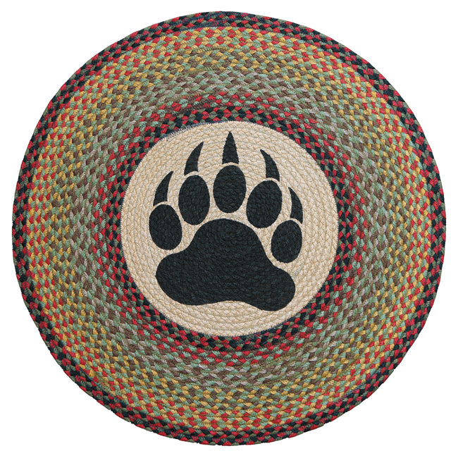 Round Bear Paw Rug