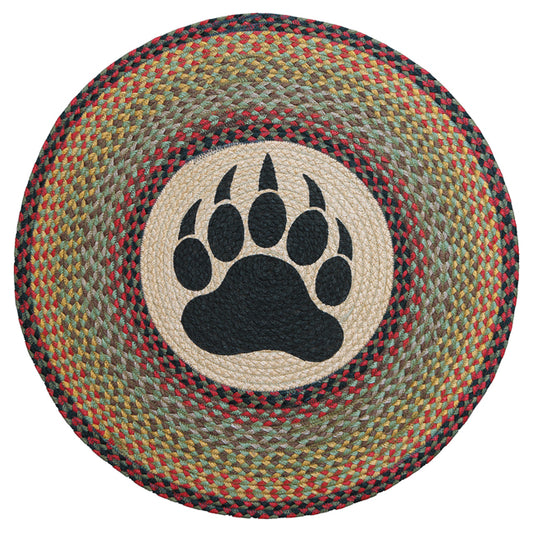 Round Bear Paw Rug