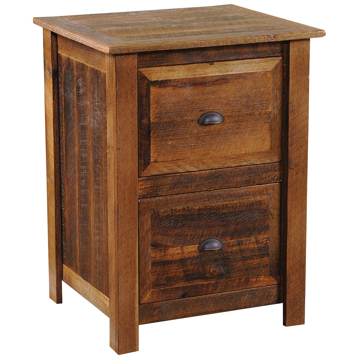 Barnwood Two Drawer File Cabinet