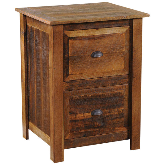 Barnwood Two Drawer File Cabinet
