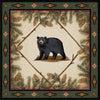 Curious Cub Black Bear Rug - 8 Ft. Square