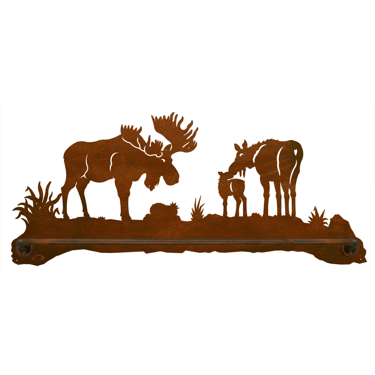 Moose Family II Towel Bar - 27 Inch