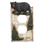 Birch Forest Black Bear Outlet Cover