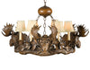 Black Forest Moose Chandelier