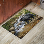 Black Bear Crossing Floor Mat - 2 x 3