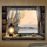 Personalized Morning View Stretched Canvas - Small