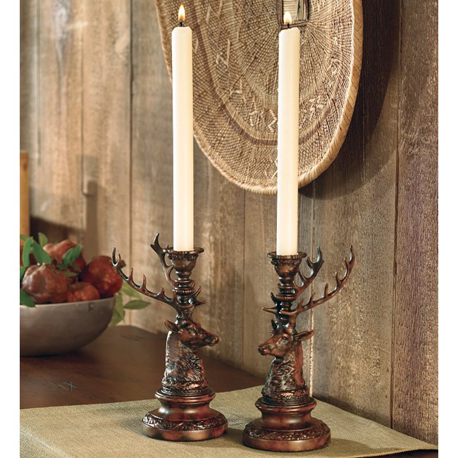 Stag Candle Holder - Set of 2