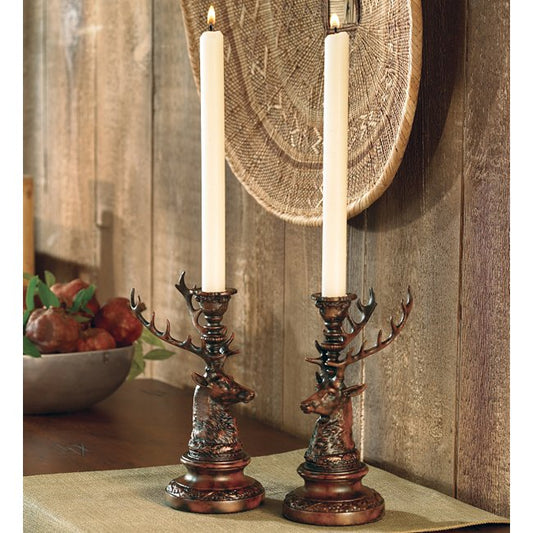Stag Candle Holder - Set of 2