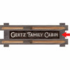 Cabin Personalized Wood Sign - Dark Background