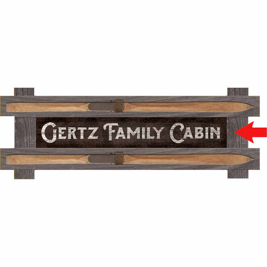 Cabin Personalized Wood Sign - Dark Background