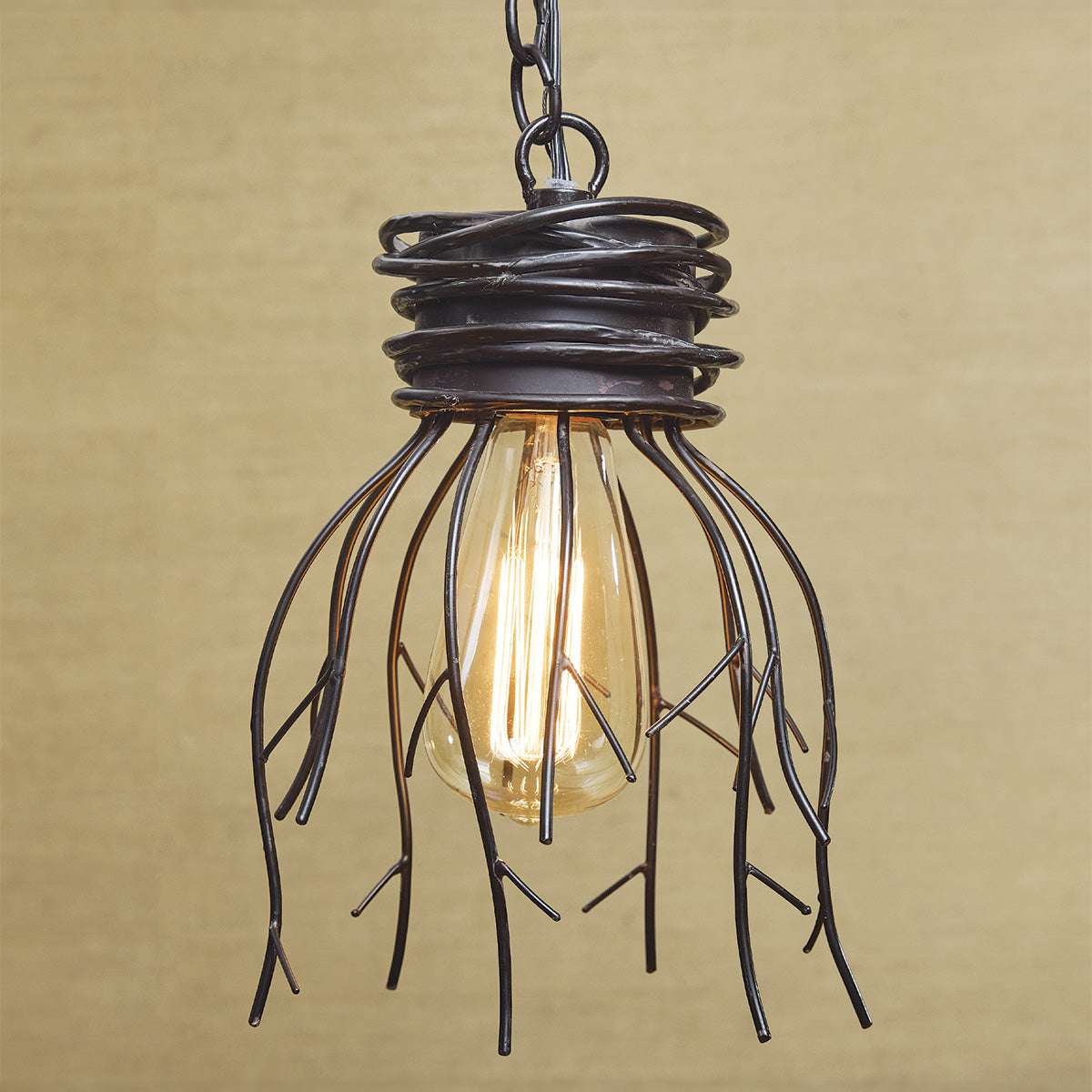 Rustic Twig Pendant Light - OVERSTOCK