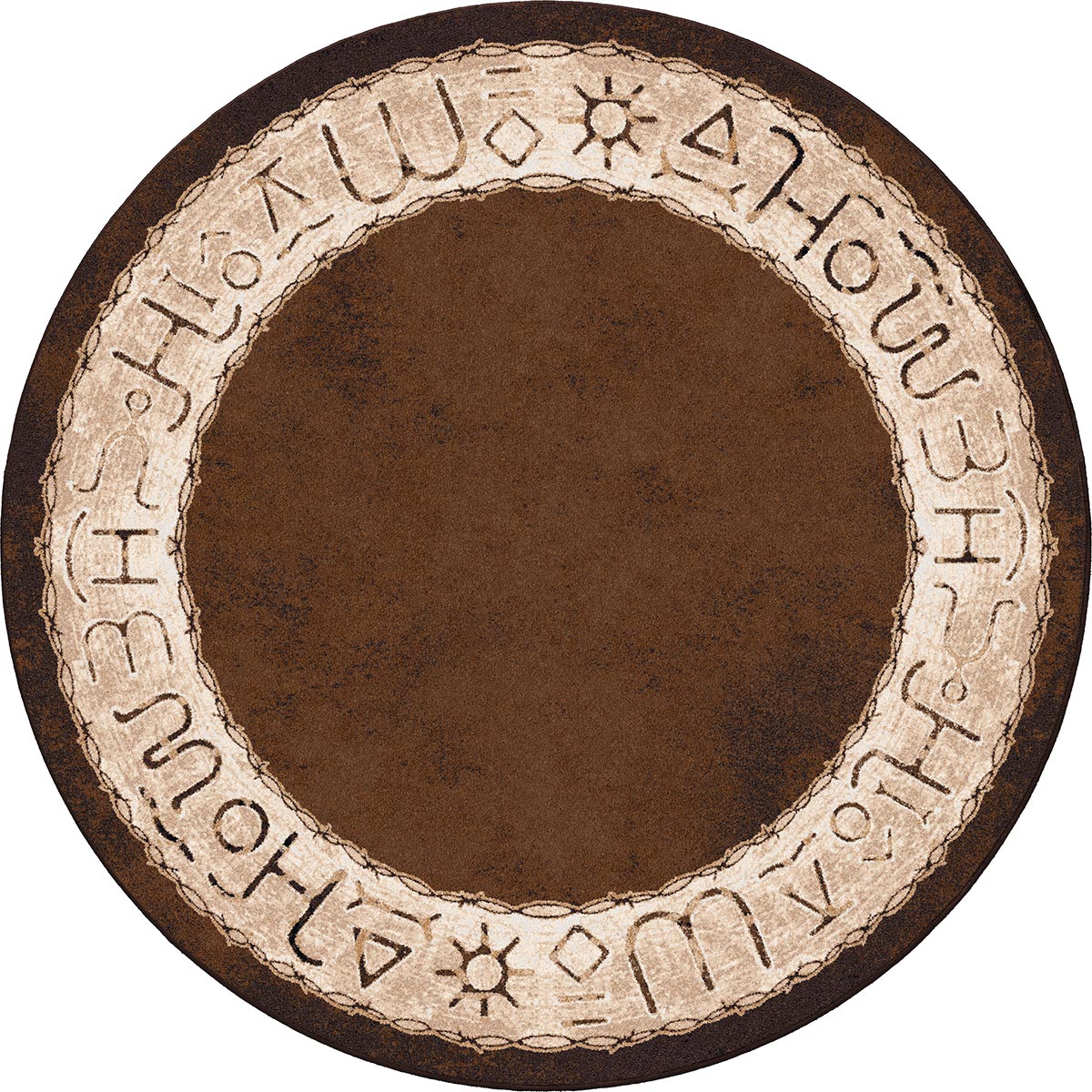 Western Brands Rug - 8 Ft. Round
