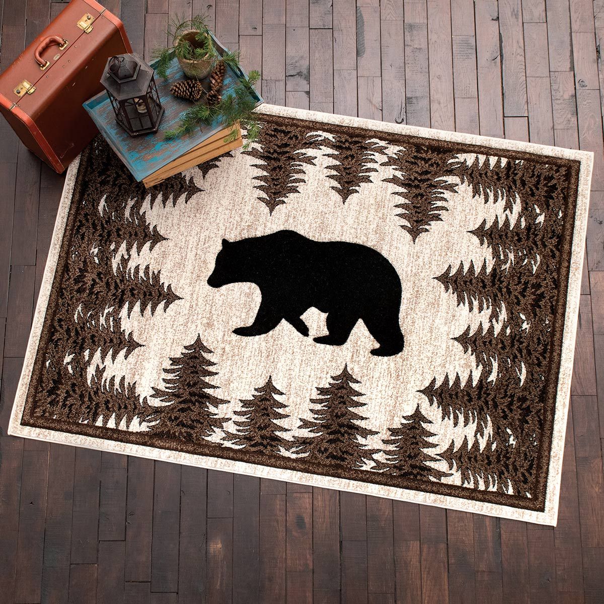 Forest Bear Rug - 8 x 10