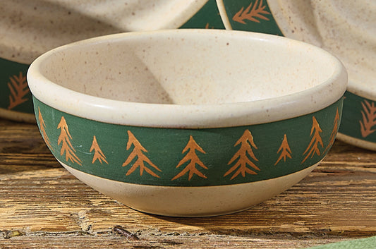 Northwoods Spring Stoneware Bowl - OVERSTOCK