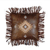 Fringed Diamond Pillow
