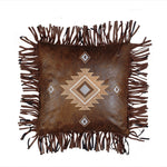 Fringed Diamond Pillow