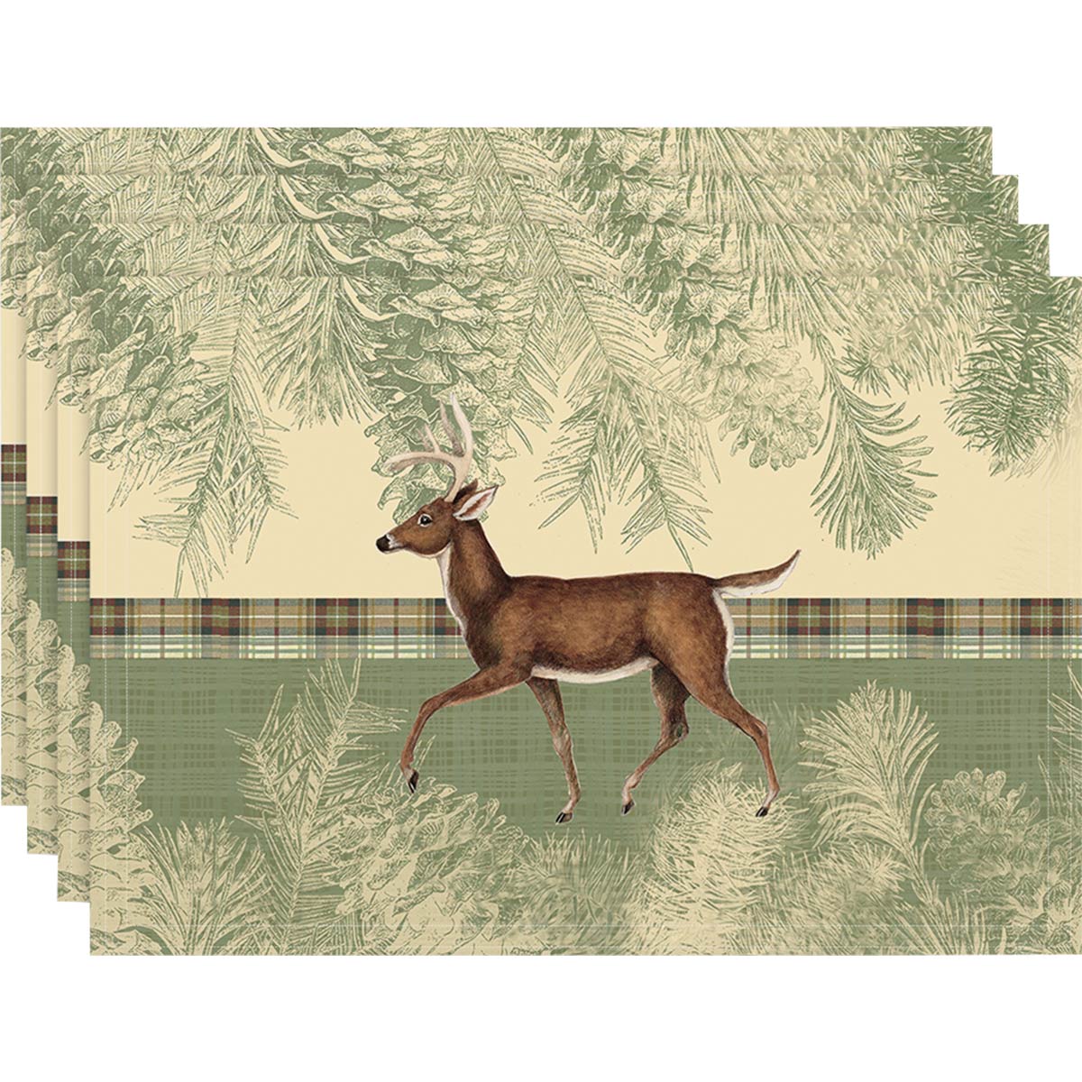 Running Deer Placemats - Set of 4 - OUT OF STOCK UNTIL 06/16/2026