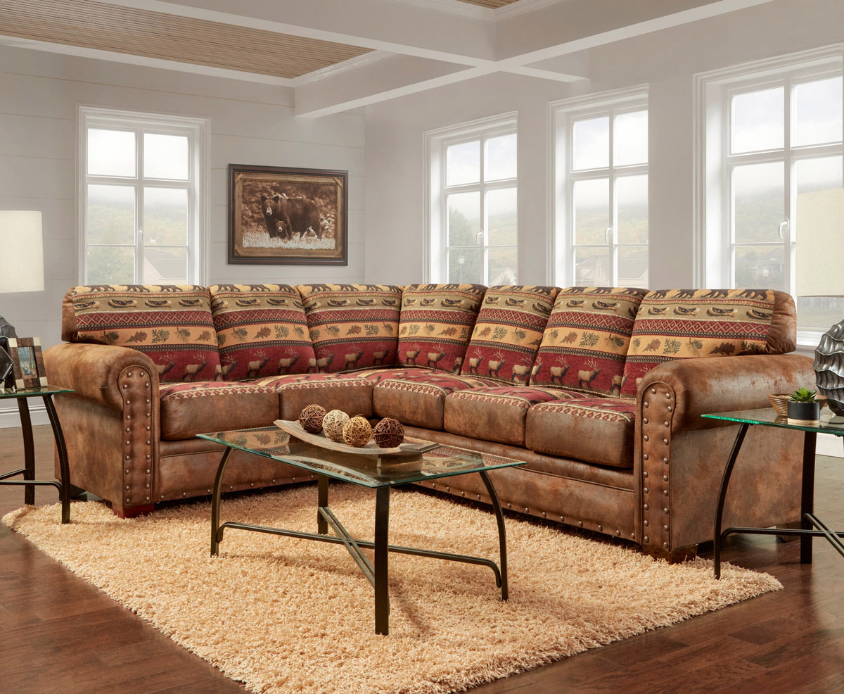Forest Tapestry 2-Piece Sectional Sofa