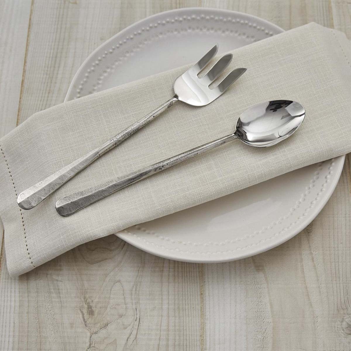 Frontier Hammered Serving Set (2 pc) - OVERSTOCK