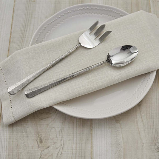 Frontier Hammered Serving Set (2 pc) - OVERSTOCK