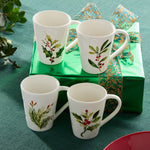 Lodge Holly Mugs-Set of 4
