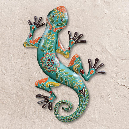 Mosaic Gecko Wall Art