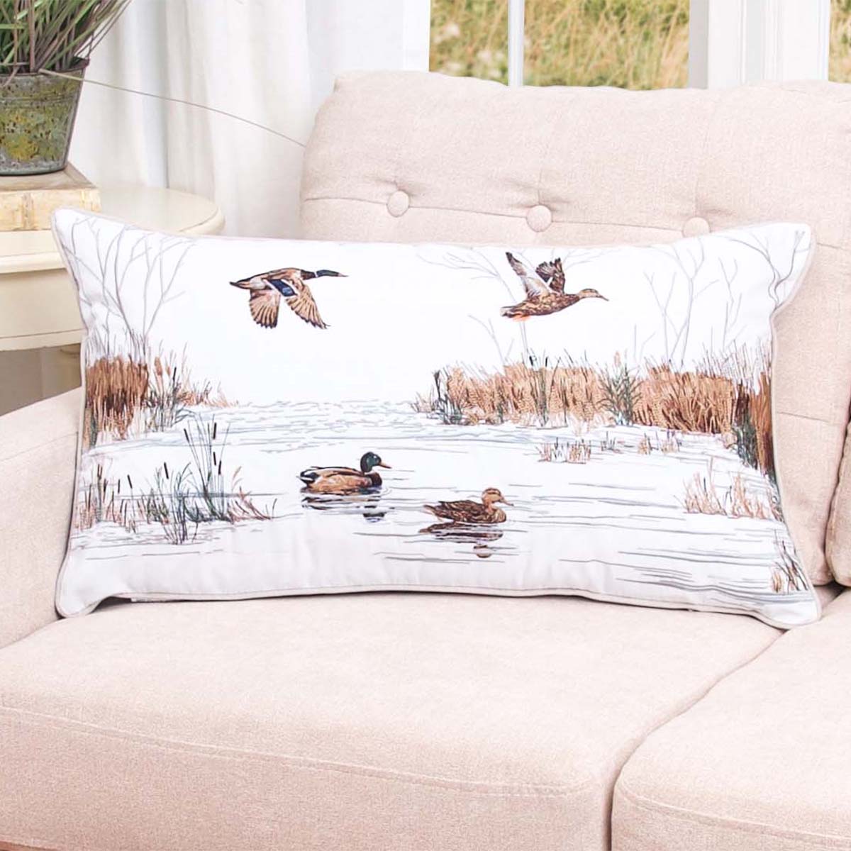 Marsh Hideaway Indoor/Outdoor Lumbar Pillow