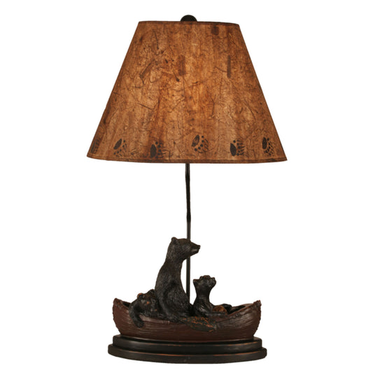 Boating Black Bears Table Lamp