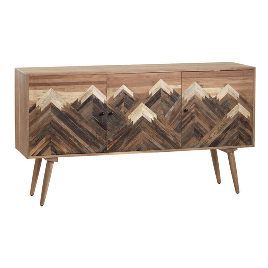 Chevronwood Mountain Three Door Sideboard - OUT OF STOCK UNTIL 07/17/2026