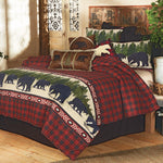 Arrowhead Plaid Bear Quilt Bed Set - Queen - CLEARANCE