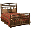 Hickory Log Wagon Wheel Bed - Twin