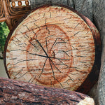 Log Tree Slice Round Pillow - CLEARANCE
