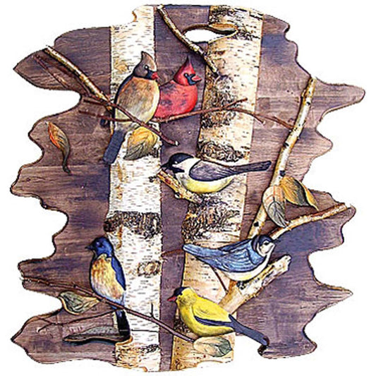 Tree of Birds Carved Wall Art - OUT OF STOCK UNTIL 06/23/2026