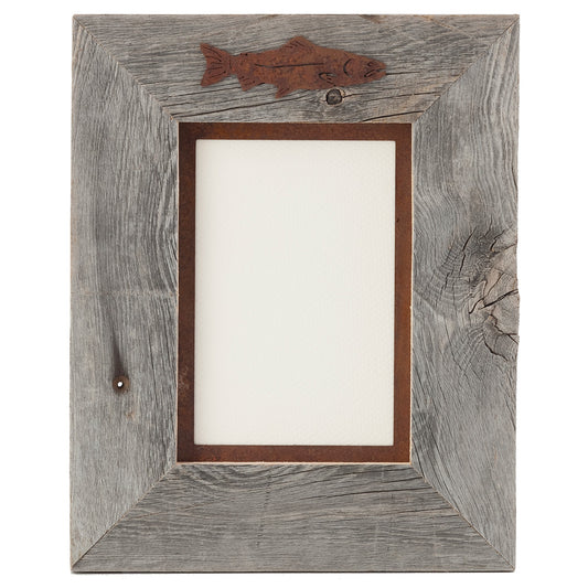 Rust Fish 5 x 7 Frame with Metal Mat