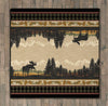 High Mountain Moose Rug - 8 Ft. Square