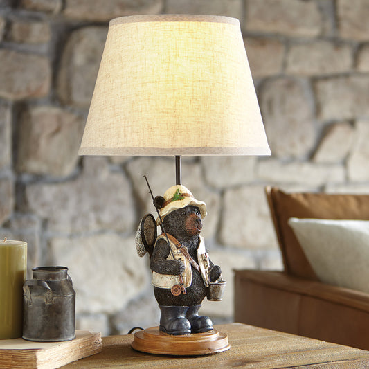 Fisherman Bear Accent Lamp- SALE