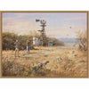 Waiting Game Framed Canvas