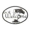 Bass Script Welcome Sign