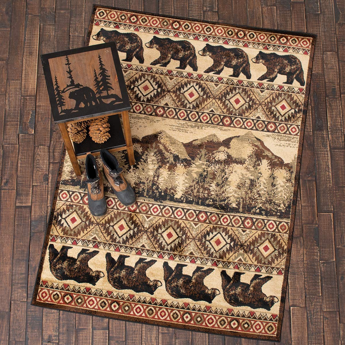 Taos Bears Rug - 2 x 8