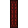 Big Sky Bear Family Red Rug - 2 x 8