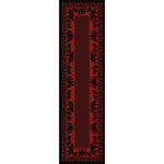 Big Sky Bear Family Red Rug - 2 x 8