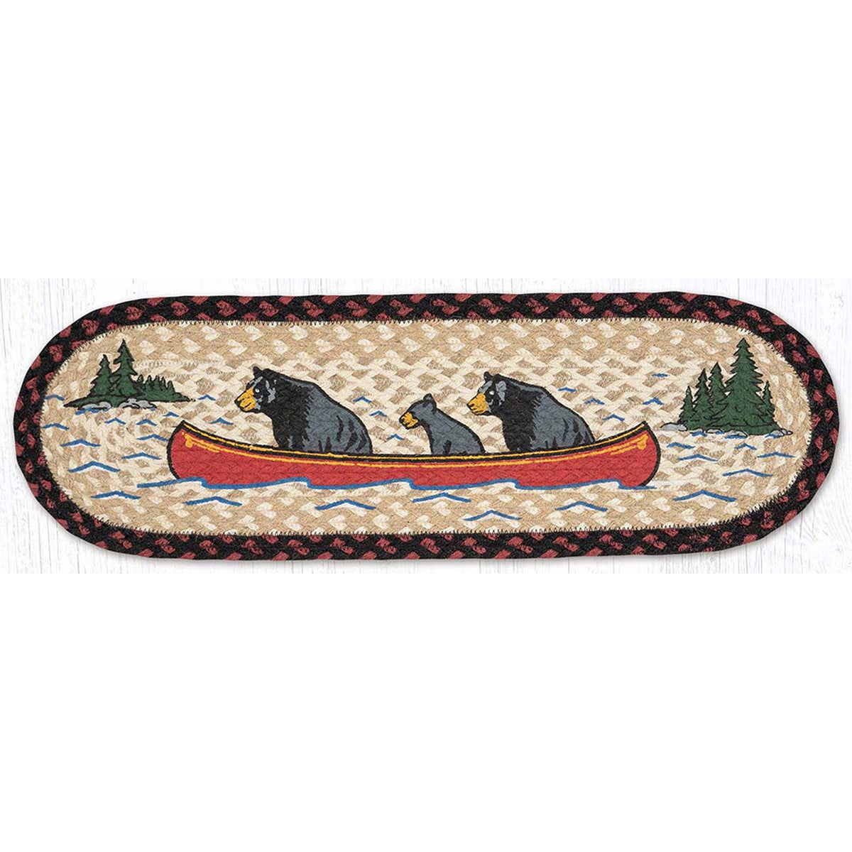 Canoeing Bears Stair Treads - Set of 2