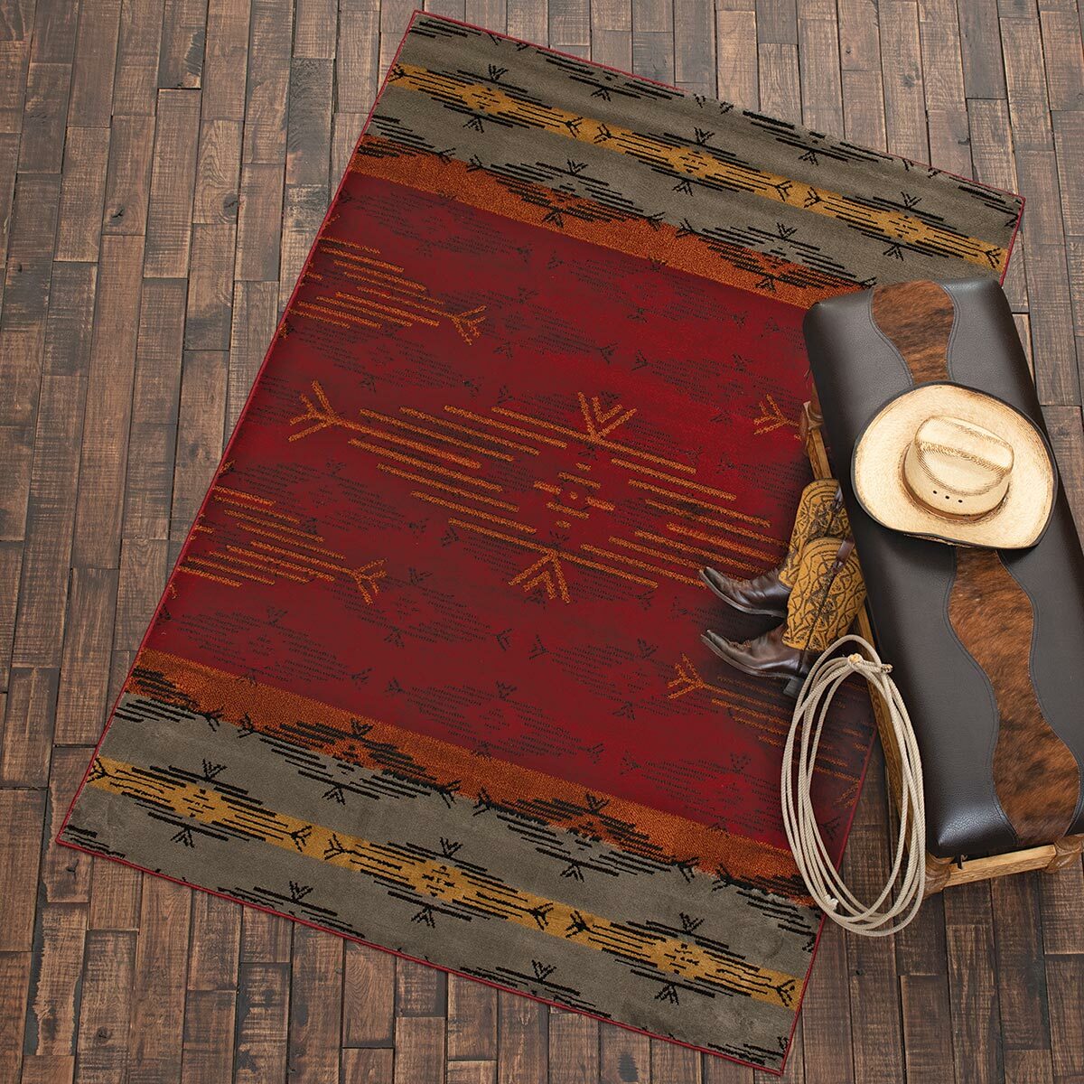 Crimson Sky Rug - 8 x 11