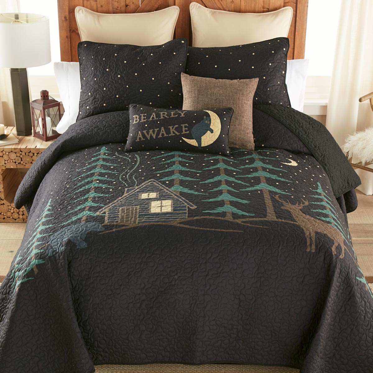 Moonlight Cabin Quilt Bed Set - King- SALE