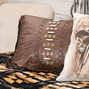 Southwest Bead Fringed Accent Pillow