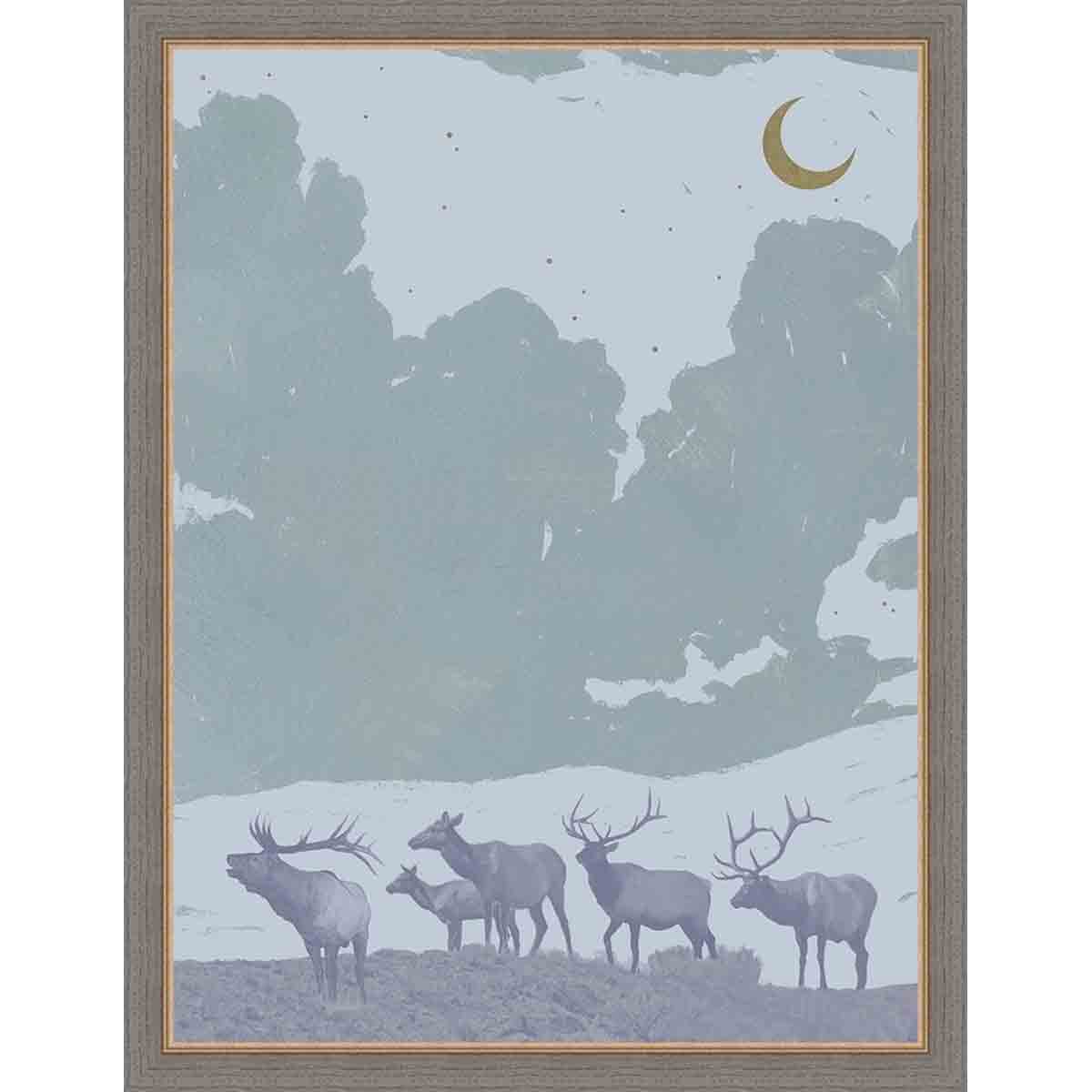 Moonlight Elk II Wall Art