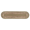 Pinecone & Needles Braided Rug - 2 x 8